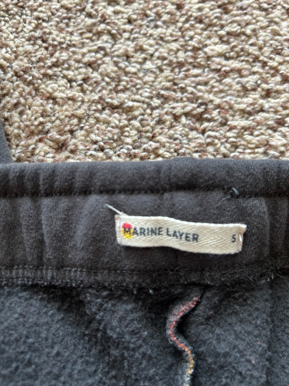 Marine Layer Anytime Rainbow Striped Sweatpants - Picture 5 of 6